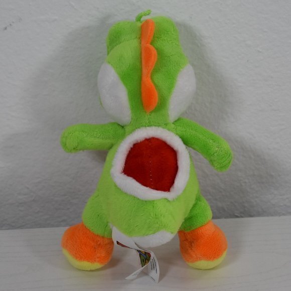 Super Mario Bros. Green Yoshi Plush 7 in. Tall EUC no holes or stains - Picture 2 of 3